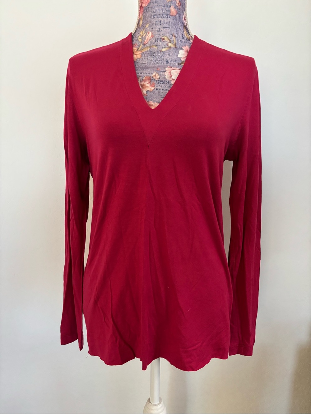 Akris Punto Women's V-Neck Long Sleeve Top